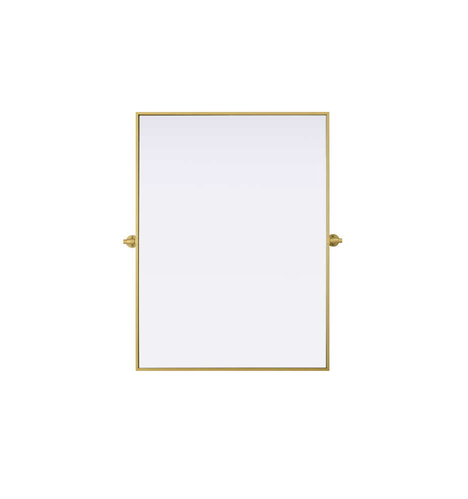 Amoura 40x30 Pivot Mirror in Brass