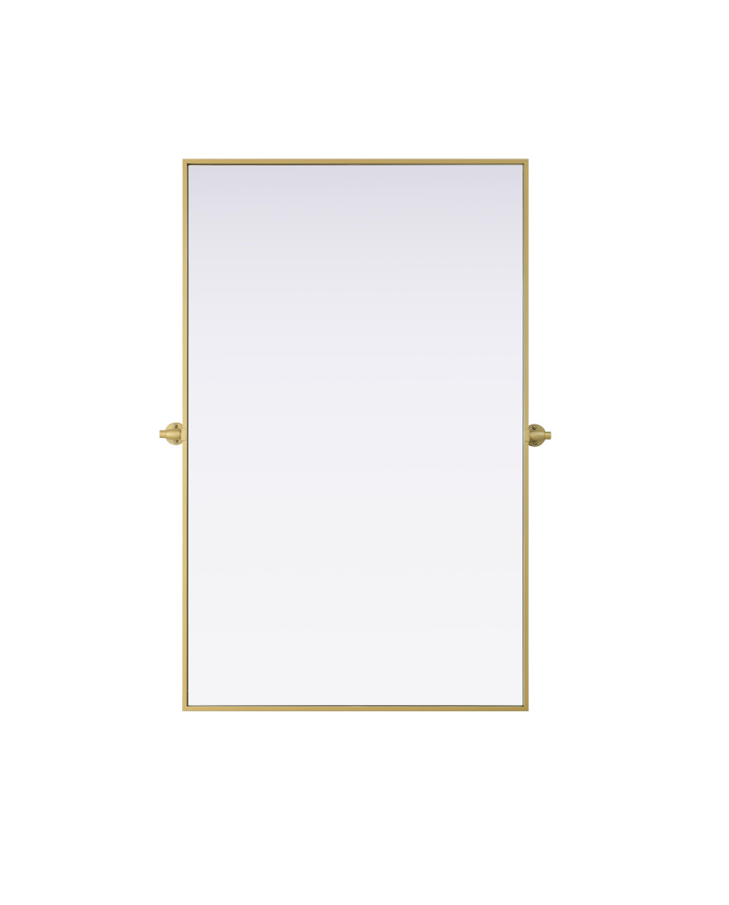 Amoura 48x30 Pivot Mirror in Brass