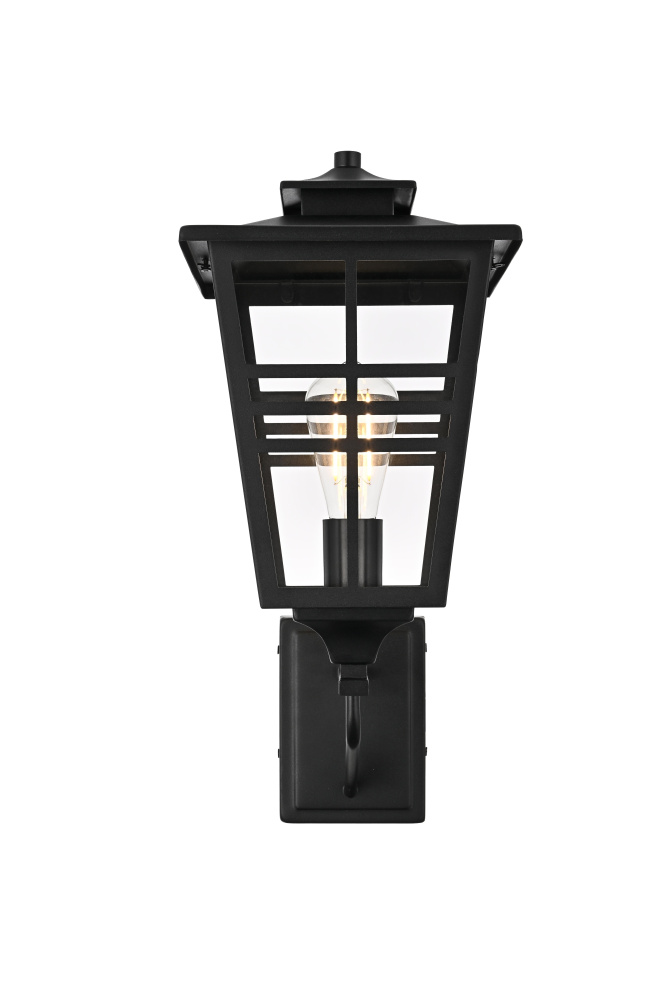 Macon 8.5 inch Outdoor Wall sconce in Black