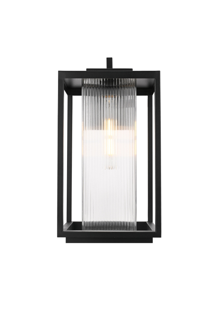 Ludlow 10 inch Outdoor Wall sconce in Black