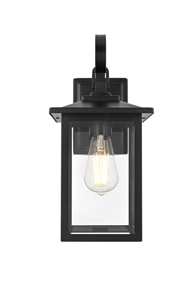 Carisle 7 inch Outdoor Wall sconce in Black