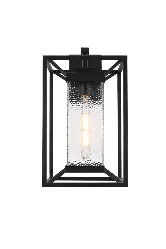 Willington 9.5 inch Outdoor Wall sconce in Black