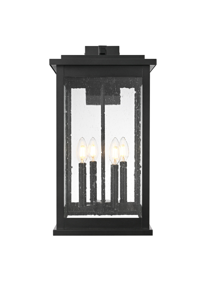 Ringgold 11 inch Outdoor Wall sconce in Black