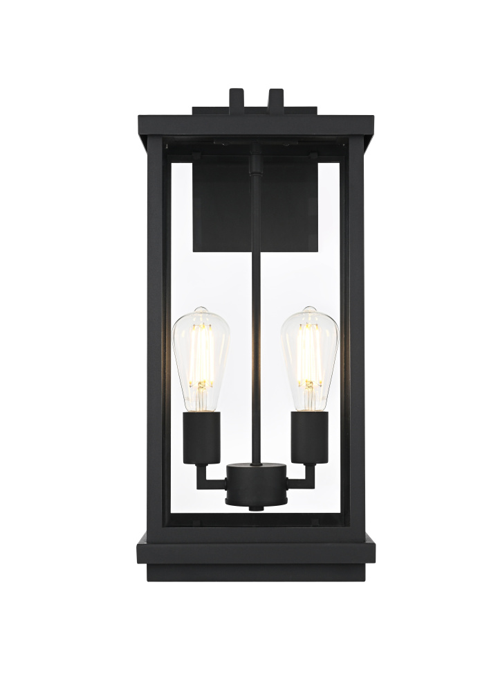 Theodore 9 inch Outdoor Wall Sconce in Black