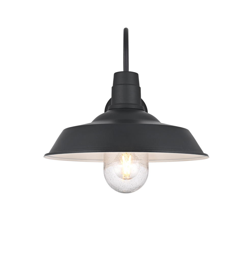 Rayan 14 inch Outdoor Wall Sconce in Black
