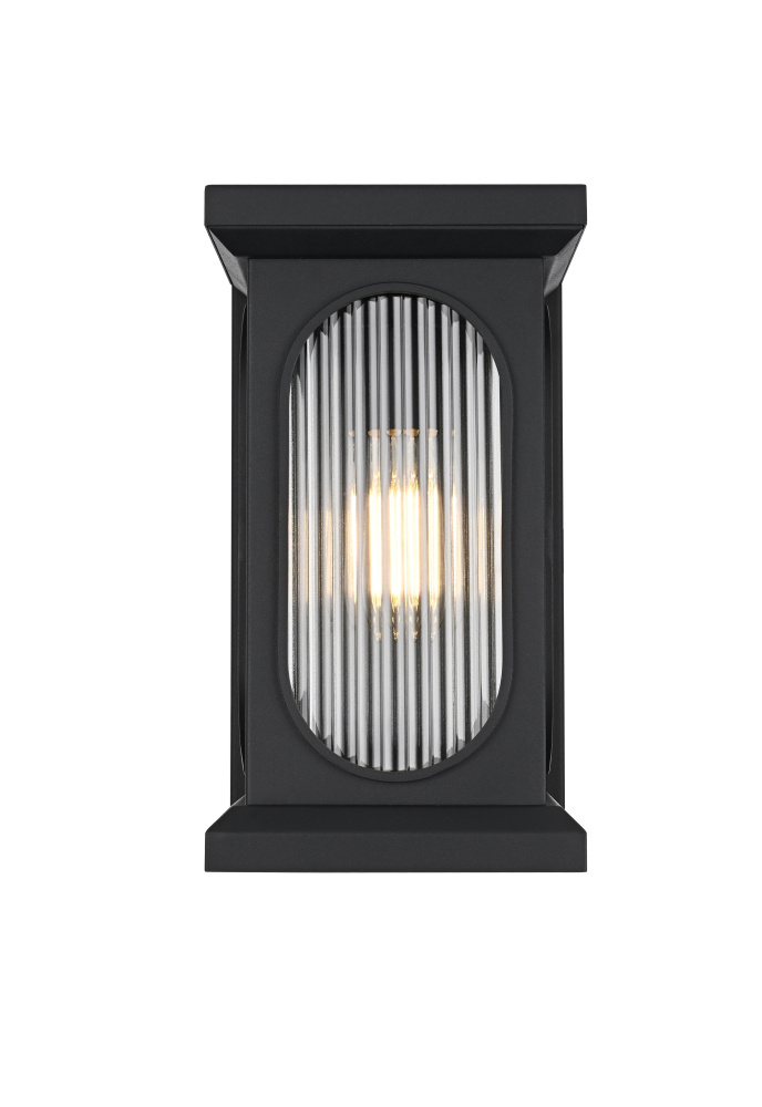 Sevyn 8 inch Outdoor Wall Sconce in Black