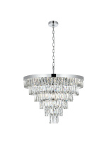 Elegant 1060D27C - Josephine 27 inch Round Chandelier in Chrome