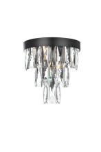 Elegant 1060W10BK - Josephine 10 inch Wall Sconce in Black