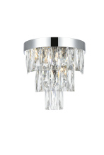 Elegant 1060W10C - Josephine 10 inch Wall Sconce in Chrome