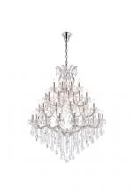Elegant 2800G46C/RC - Maria Theresa 49 Light Chrome Chandelier Clear Royal Cut Crystal