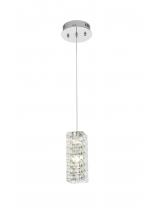 Elegant 3680D1C - Aston 6.5 inch LED Pendant in Chrome