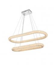 Elegant 3800G42L2C - Bowen 42 Inch Adjustable LED Chandelier in Chrome