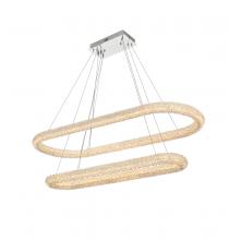 Elegant 3800G50L2C - Bowen 51 Inch Adjustable LED Chandelier in Chrome