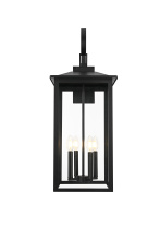 Elegant OD325W31BK - Carisle 12 inch Outdoor Wall sconce in Black