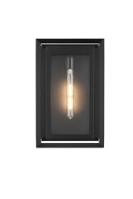 Elegant OD355W16BK - Etting 10 inch Outdoor Wall sconce in Black