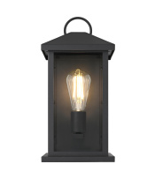 Elegant OD411W15BK - Neil 7 inch Outdoor Wall Sconce in Black