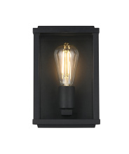 Elegant OD412W10BK - Santos 6 inch Outdoor Wall Sconce in Black