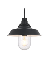 Elegant OD415W15BK - Rayan 10 inch Outdoor Wall Sconce in Black
