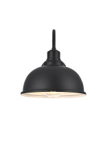 Elegant OD801W11BK - Aron 9.5 inch Outdoor Wall sconce in Black