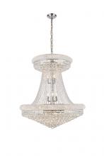 Elegant V1800G36SC/RC - Primo 28 Light Chrome Chandelier Clear Royal Cut Crystal