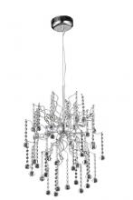 Elegant V2075D18C/RC - Astro 6 light Chrome Pendant Clear Royal Cut Crystal