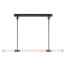 Alora Lighting LP348148UBFR - Edwin 48-in Urban Bronze/Frosted Ribbed Glass LED Linear Pendant