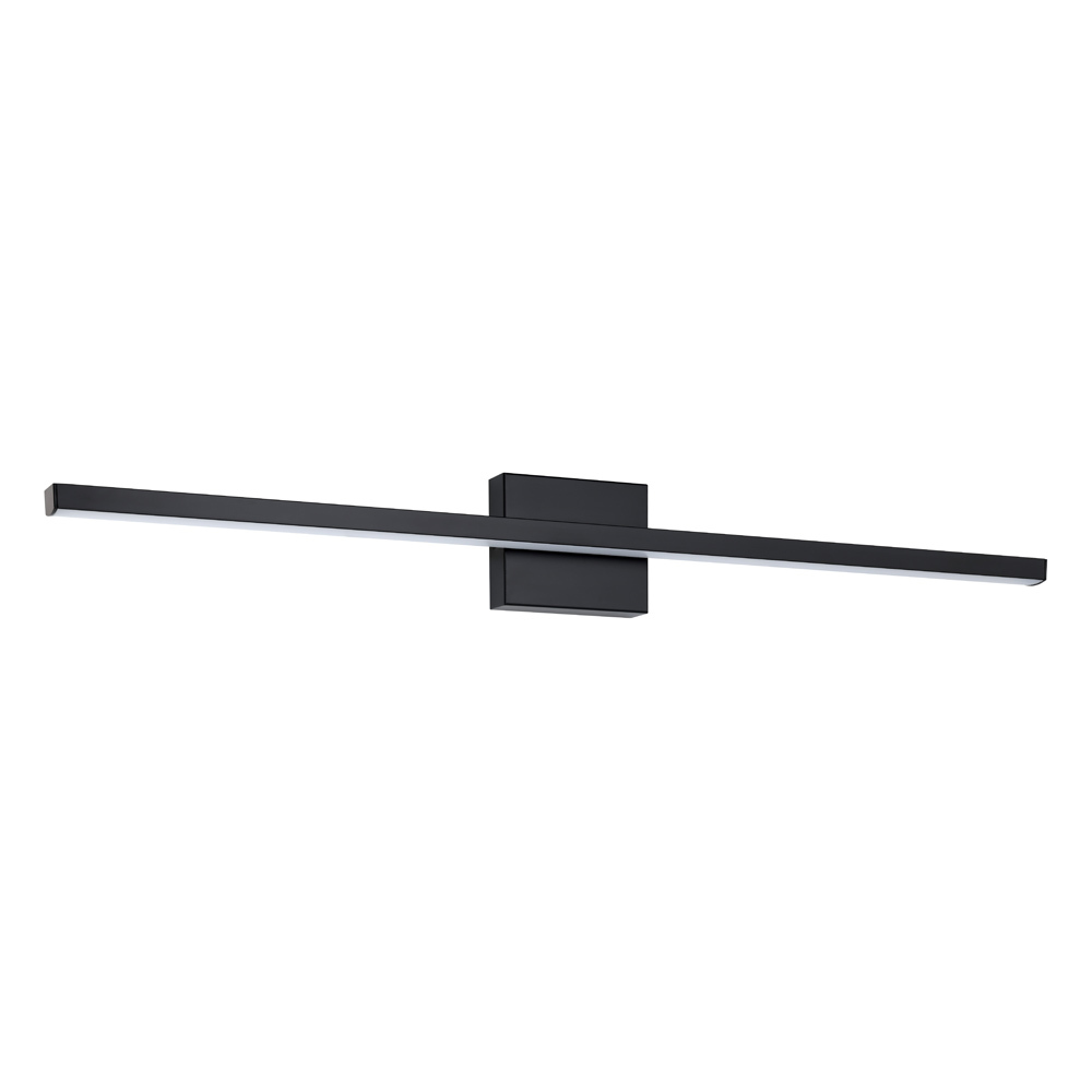 1 LT LED Bath/Vanity Light w/ Black Finish & White Acrylic Diffuser