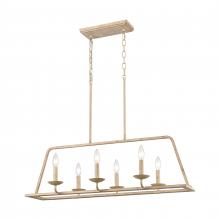 ELK Home 90261/6 - Ellisville 34'' Wide 6-Light Chandelier - Antique Cream
